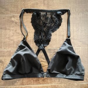 Black Halter bralette Extra Small XS